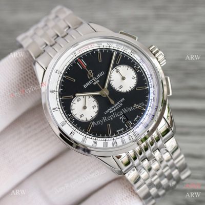 Swiss Replica Breitling Premier BLS A7750 Chrono 42mm Watch White Sub-dials